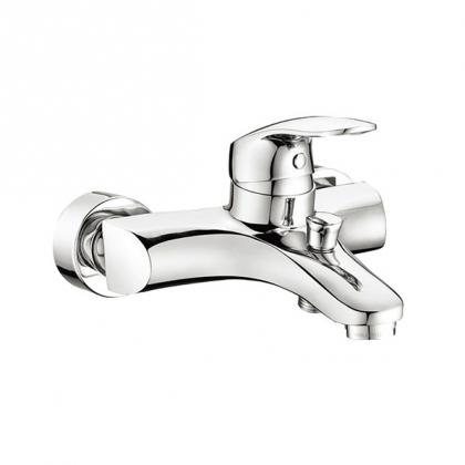 Wall mounted bath shower faucet